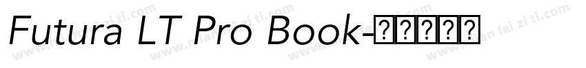 Futura LT Pro Book字体转换